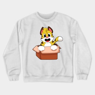 Tiger with Box Crewneck Sweatshirt